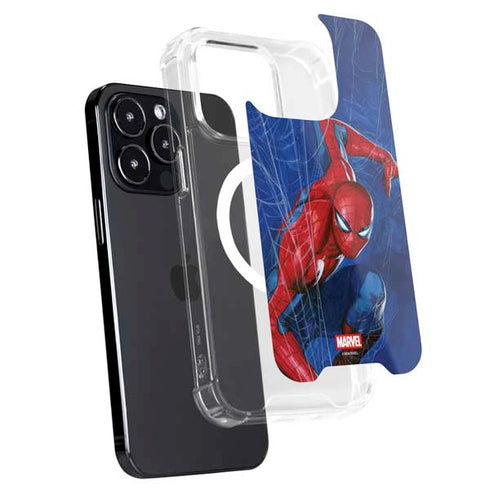Marvel Spiderman World of Webs iPhone 15 Pro MagSafe Case